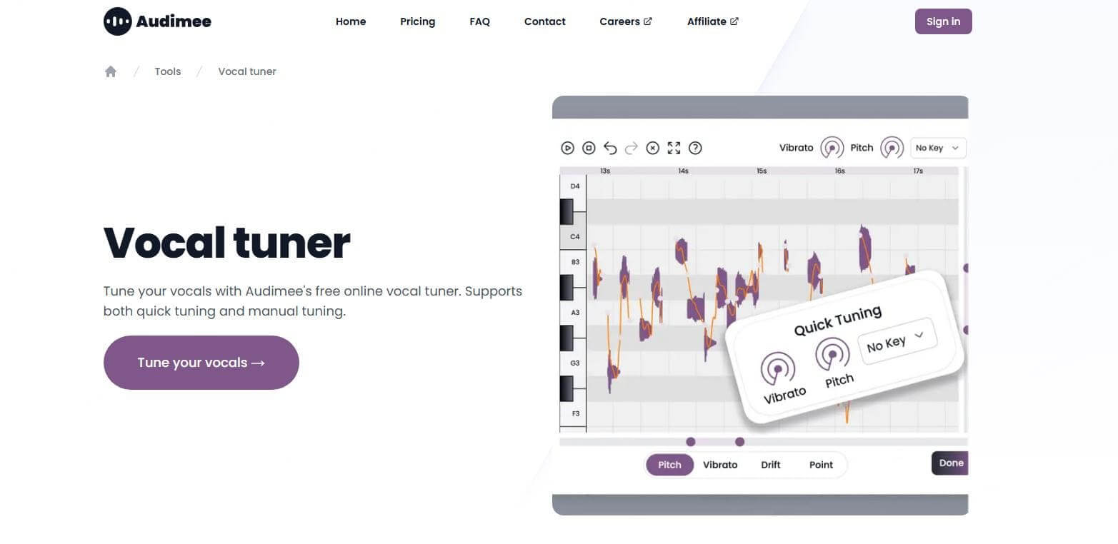 audimee autotune free online