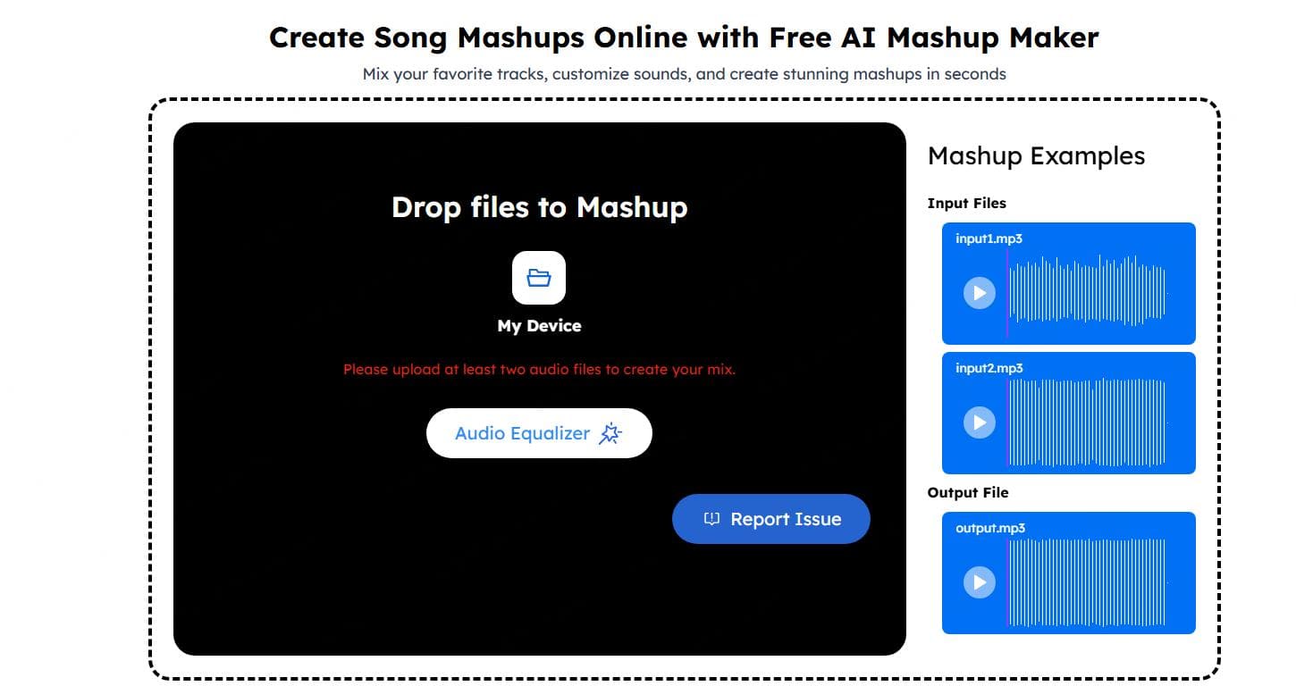 audiocleaner ai mashup maker