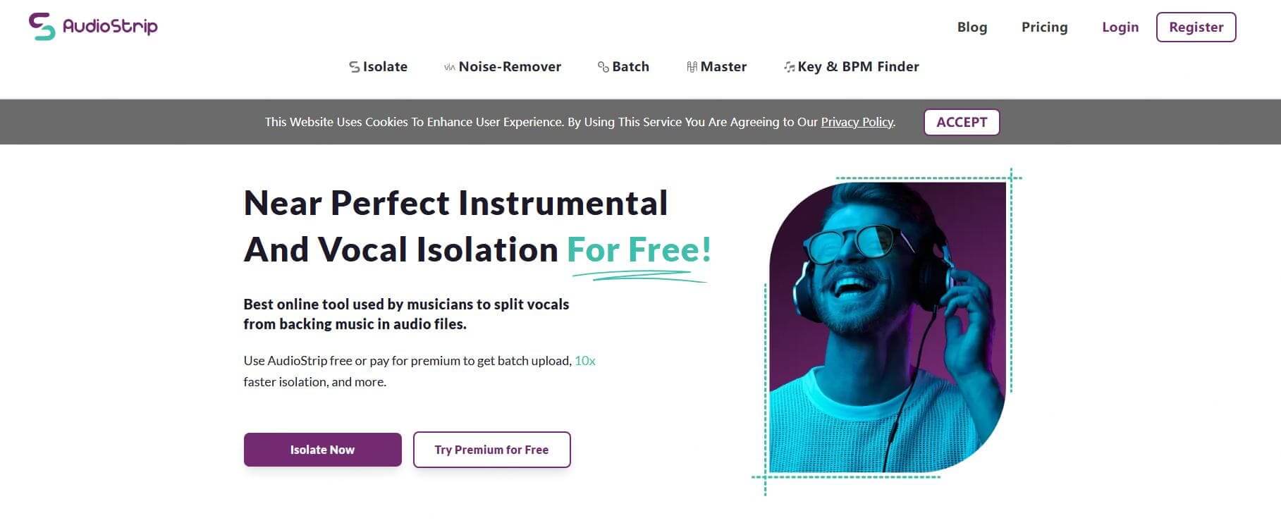 audiostrip vocal isolator