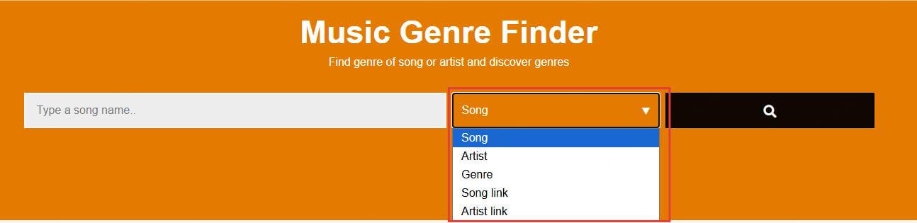 chosic music genre finder choose