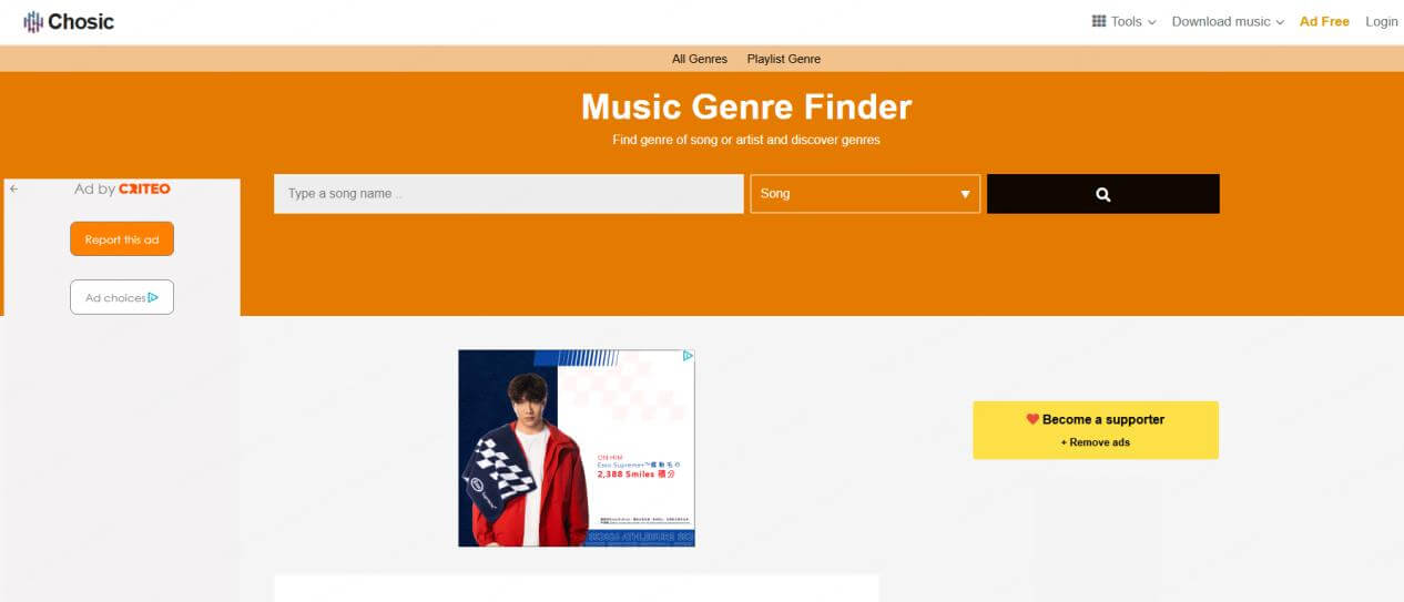 chosic music genre finder