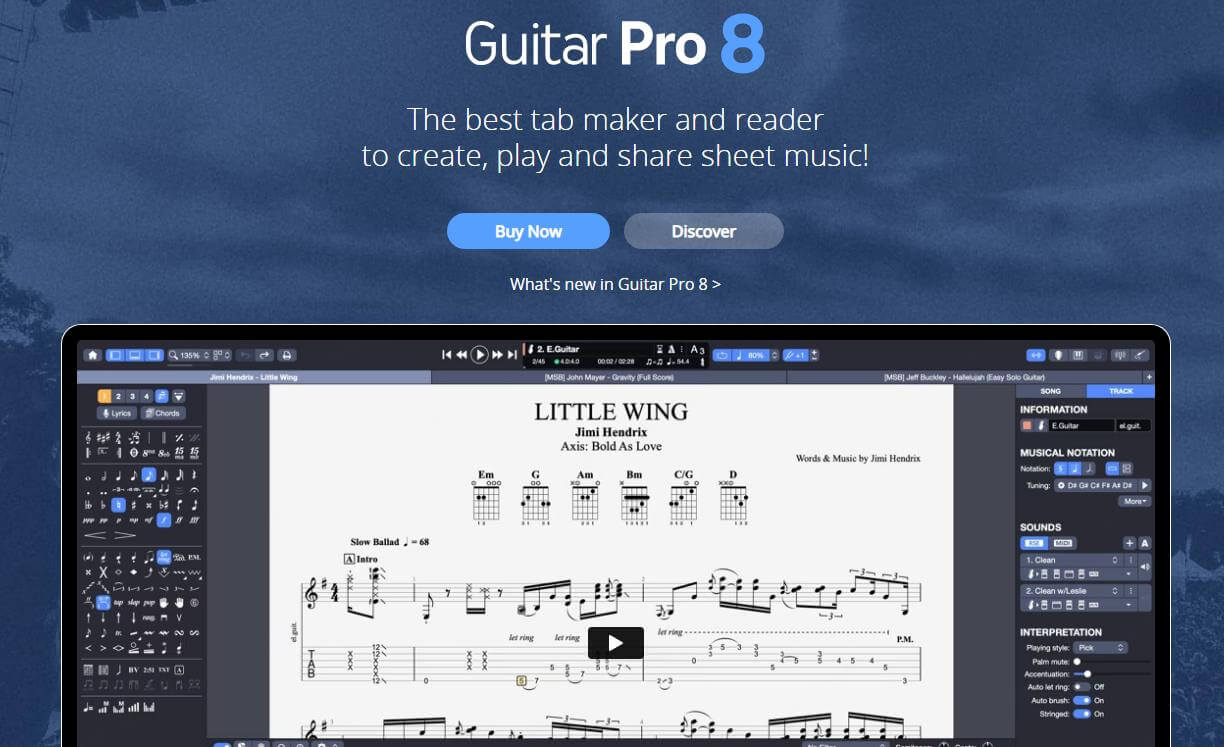 guitar pro guitar tab creator
