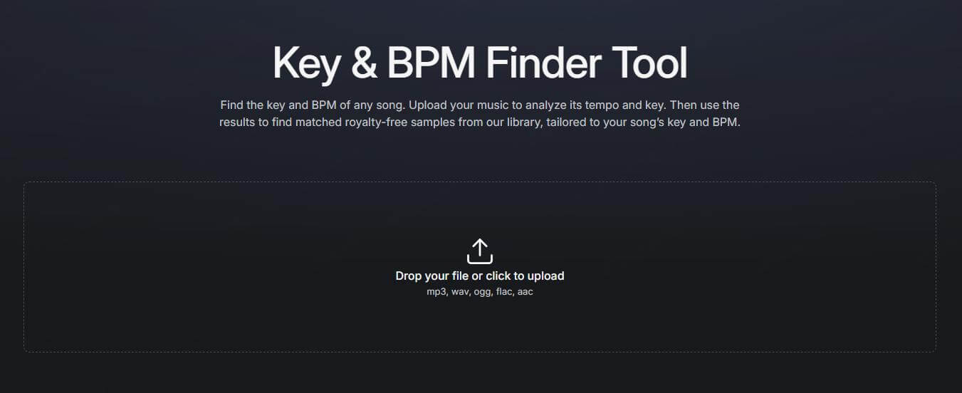landr samples song key finder