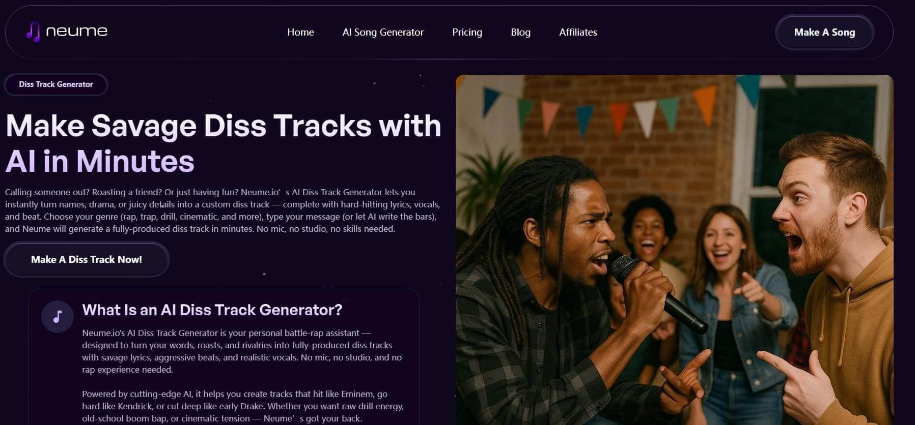 neume ai diss track generator