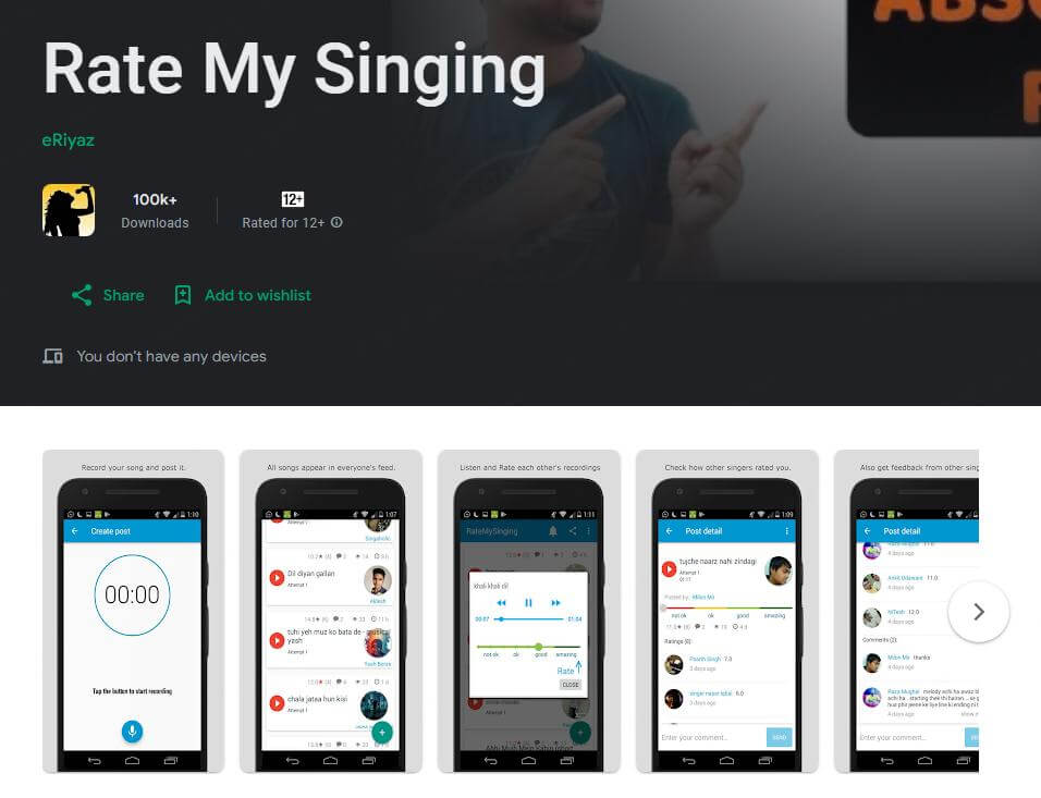 rate my singing app