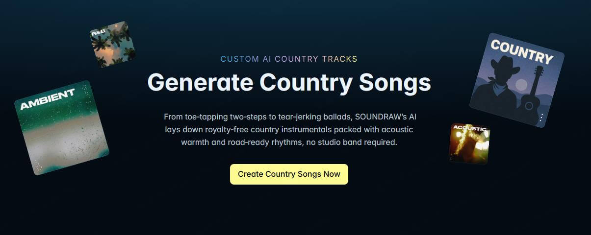 soundraw ai country music generator