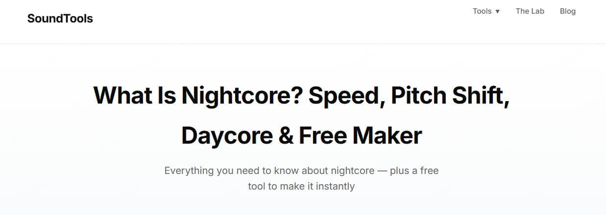 soundtools nightcore