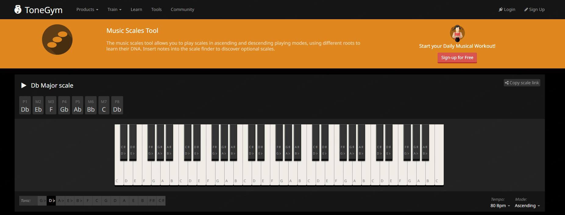 tonegym scale finder