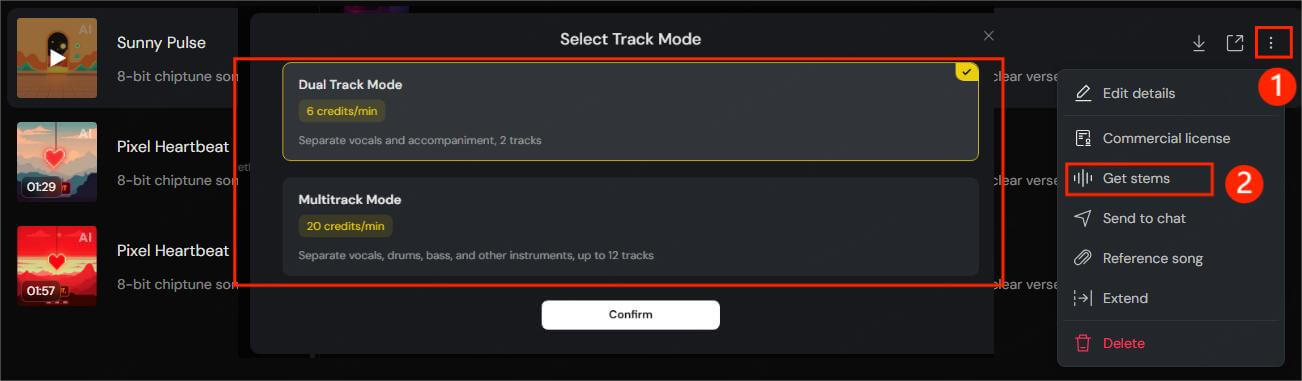 tunesona isolate vocals get stems
