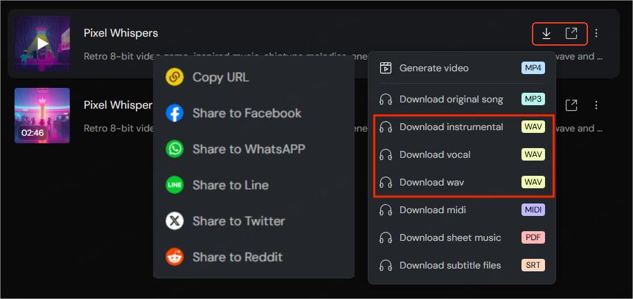 tunesona make 8 bit music download wav