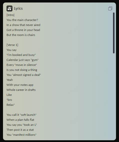 tunesona make diss track check lyrics