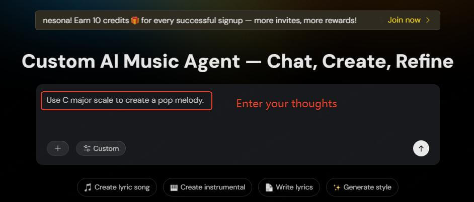 tunesona make music enter idea
