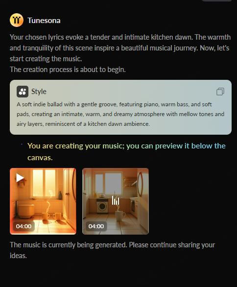 tunesona write a love song preview song