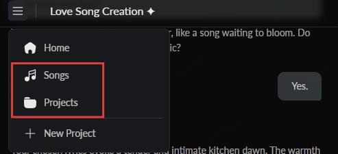 tunesona view songs and projects